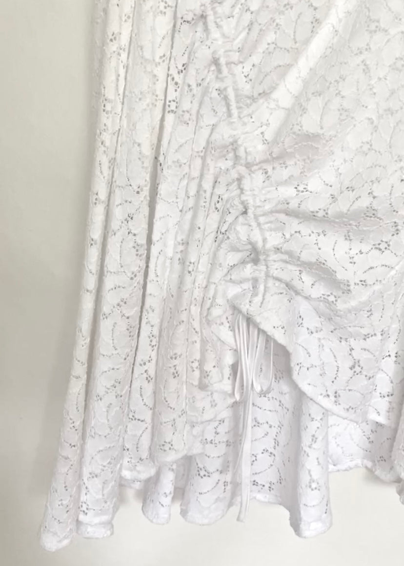 CAOILFHIONN White Lace Skirt UK 8