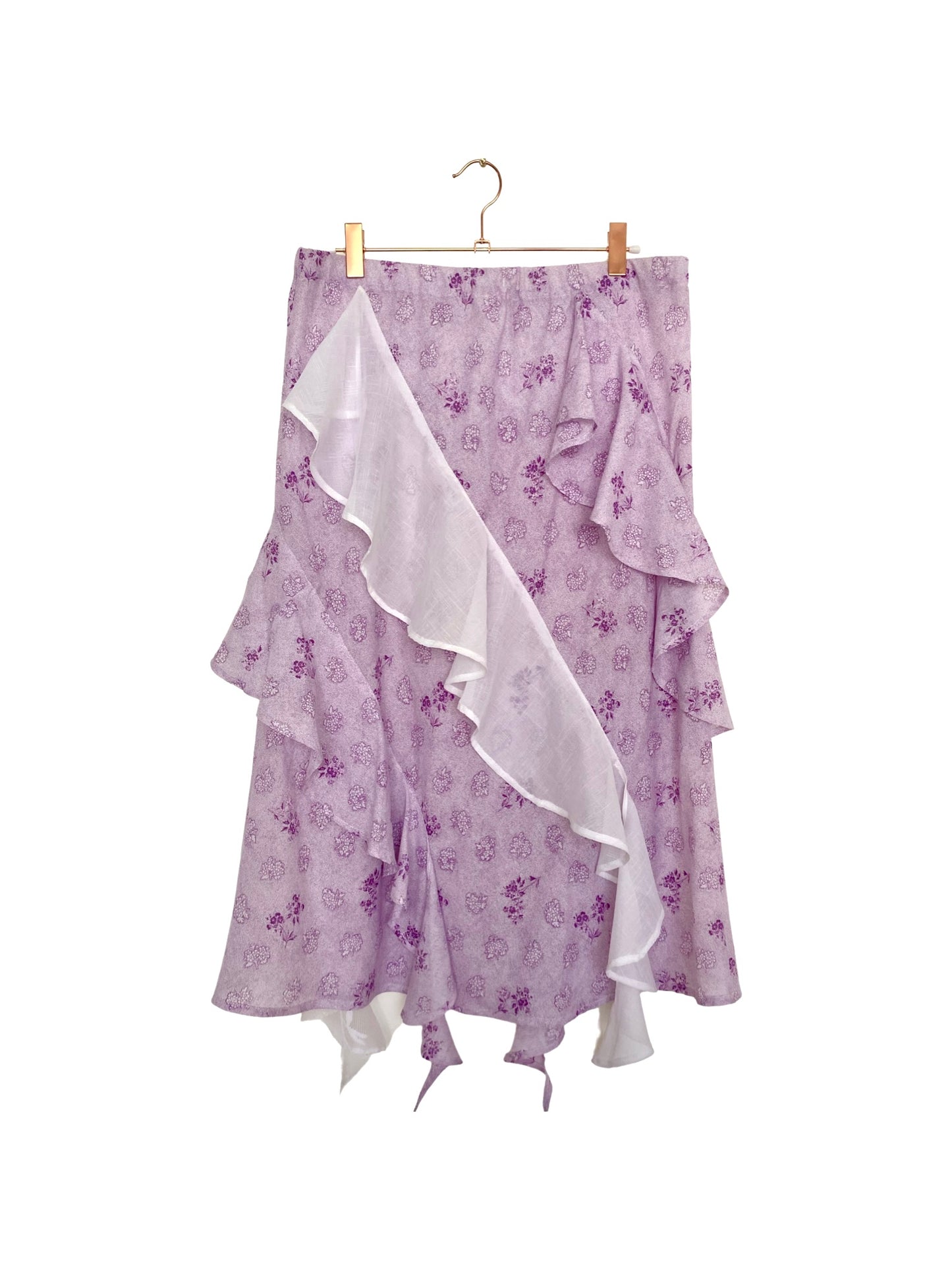 Bláithín Lilac Ruffle Skirt UK 16