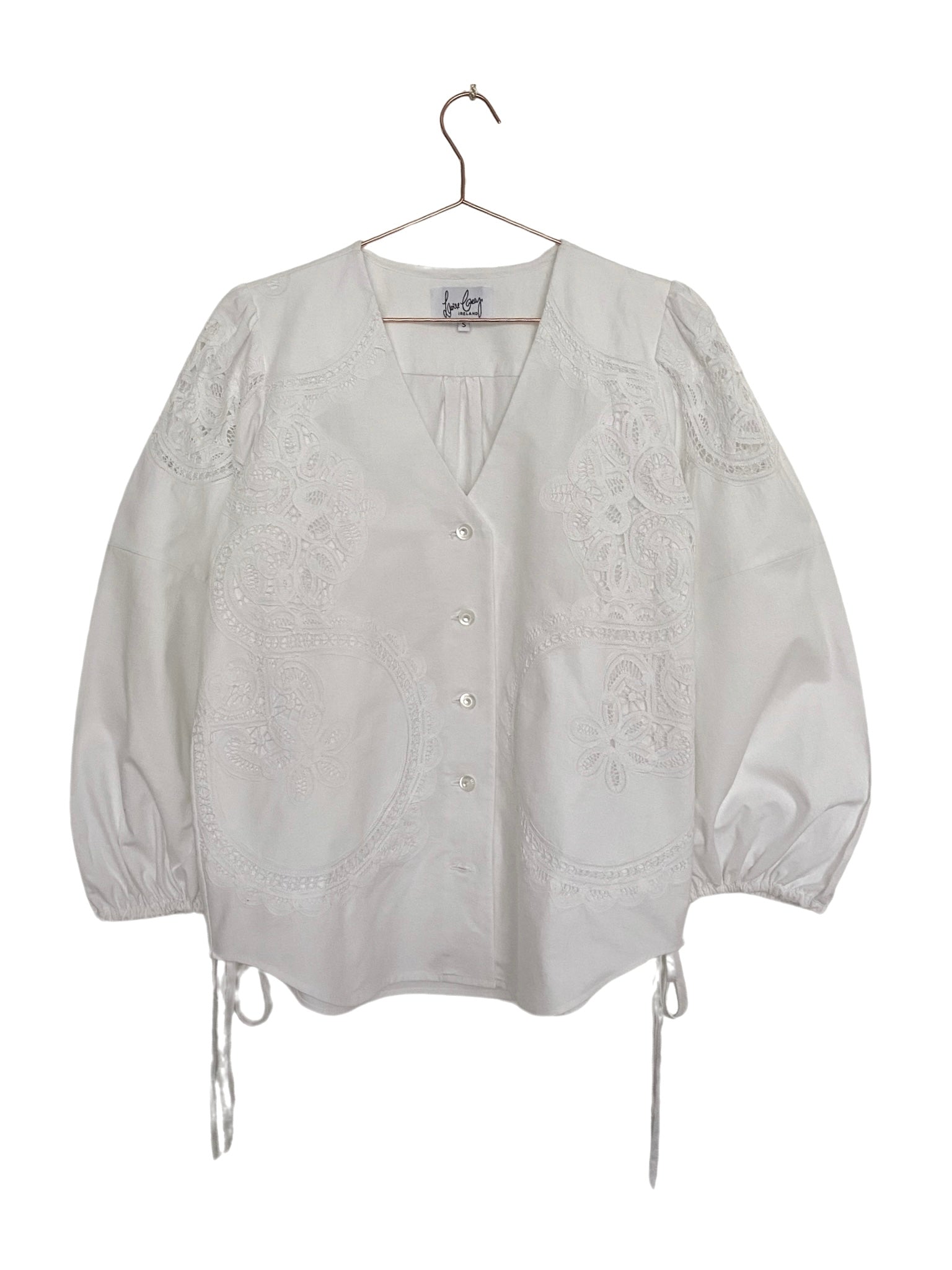 Claddagh Blouse White Lace S