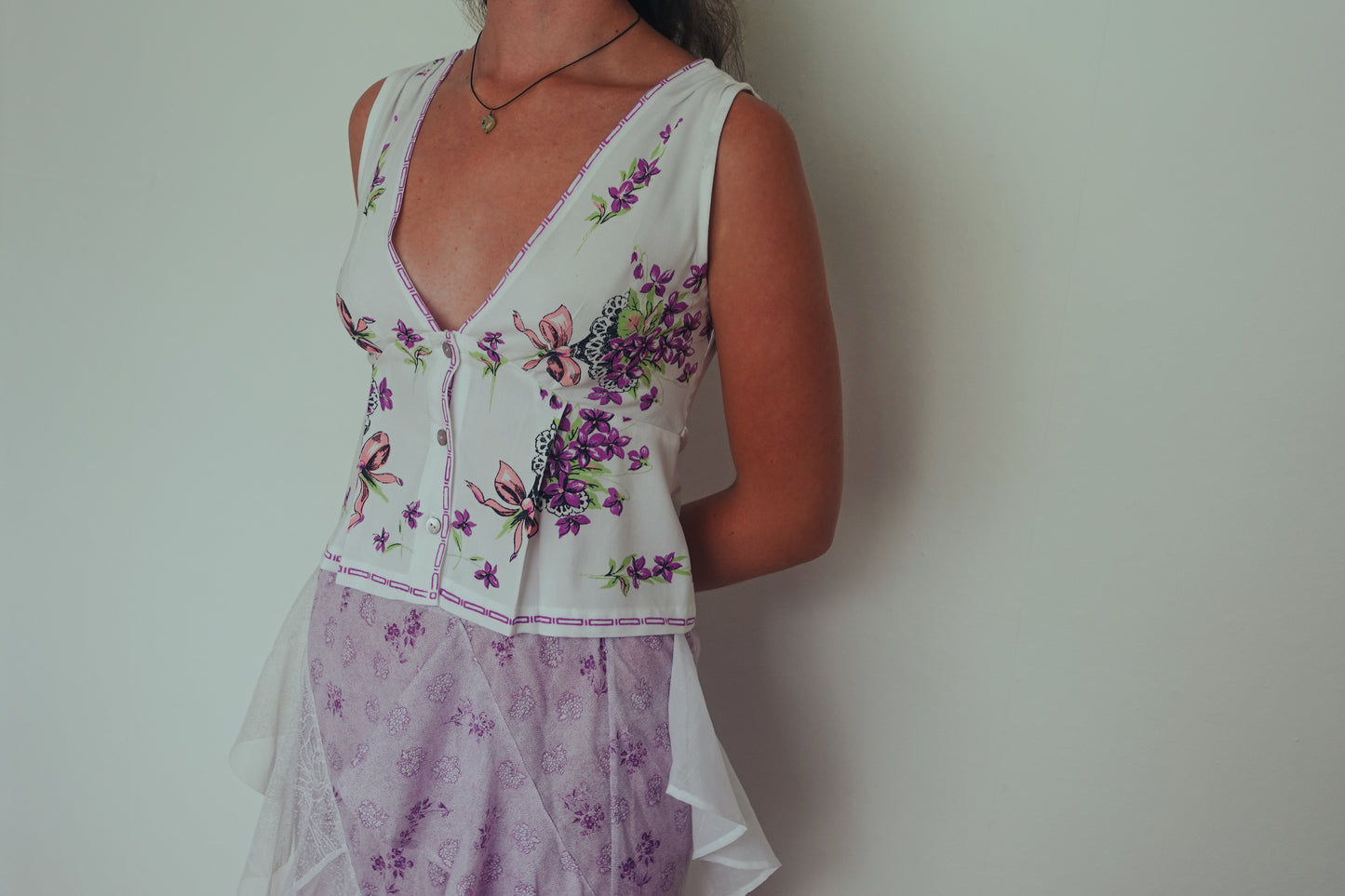 Bláithín Lilac Ruffle Skirt UK 16