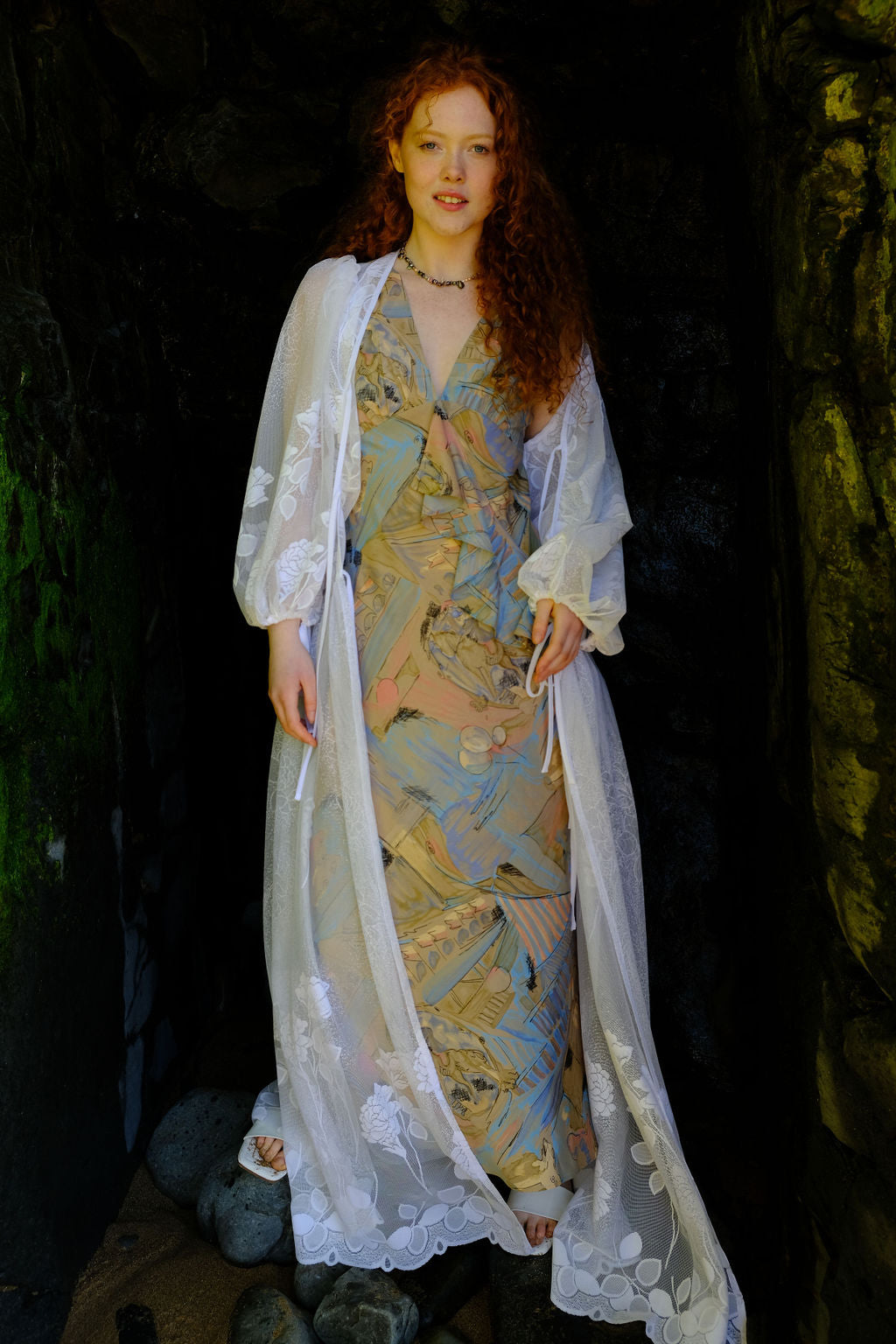 BRÍD Lace Bridal Robe