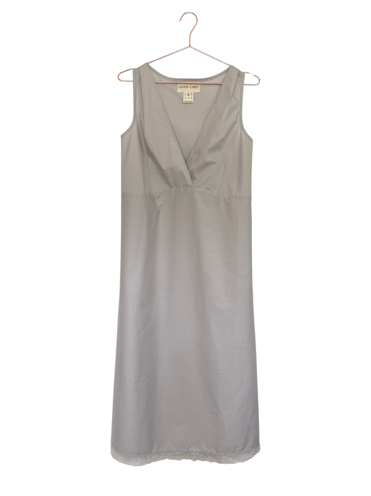 LIATH Poplin Dress with Antique Trim