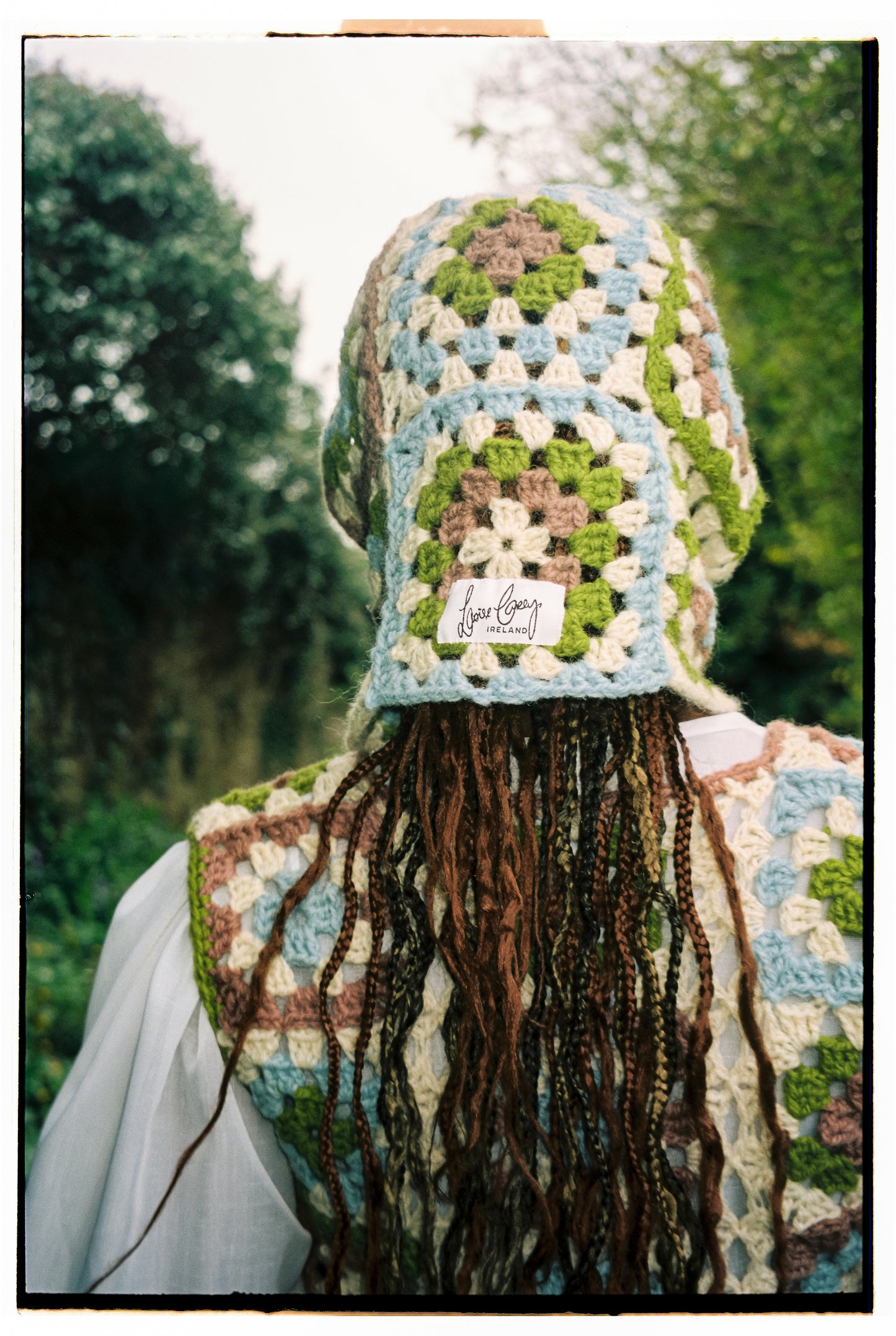 Seona Irish Wool Crochet Ski Hood