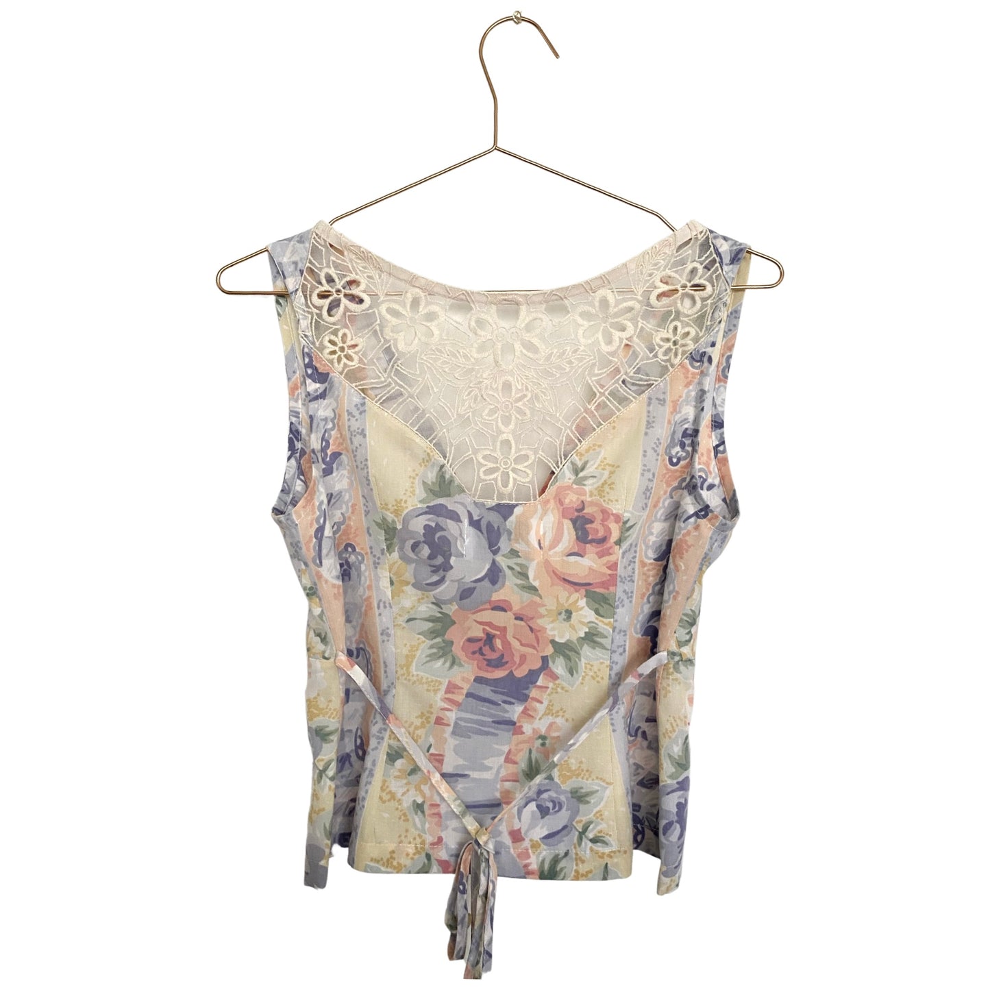 Síomha Top Blue Pastel + Lace UK 6