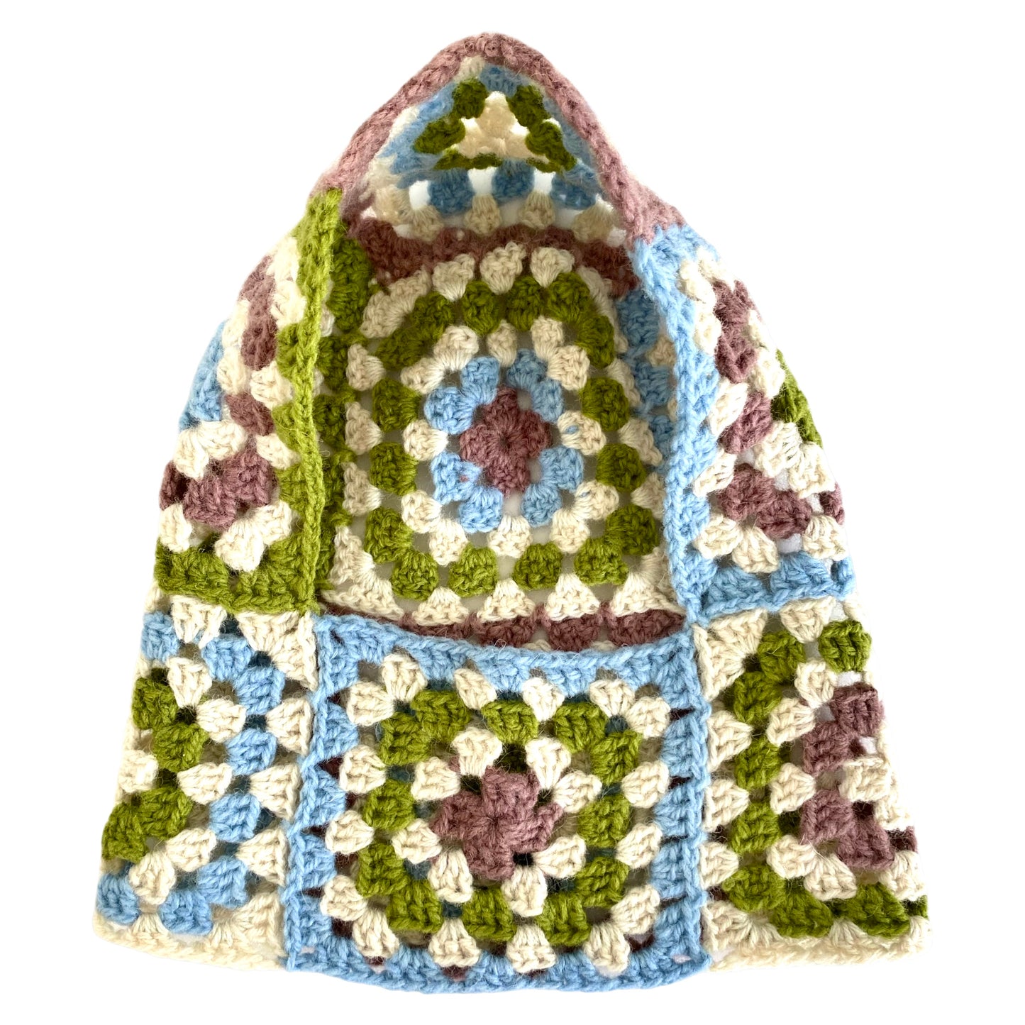 Seona Irish Wool Crochet Ski Hood