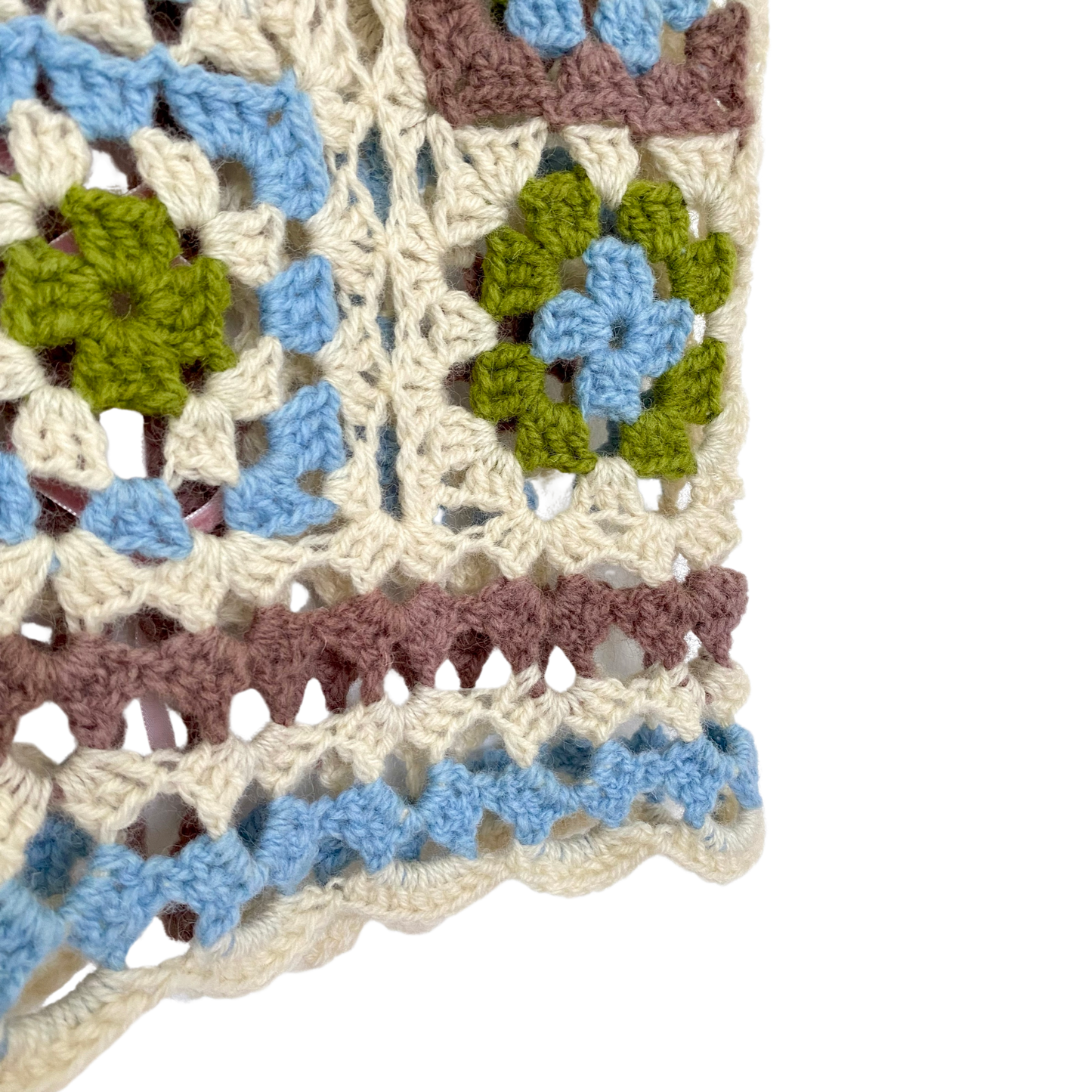 Seonaid Irish Wool Crochet Waistcoat S