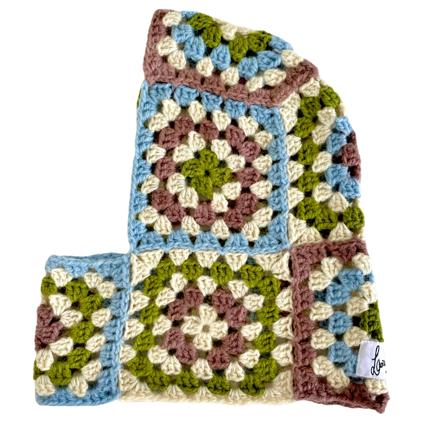 Seona Irish Wool Crochet Ski Hood